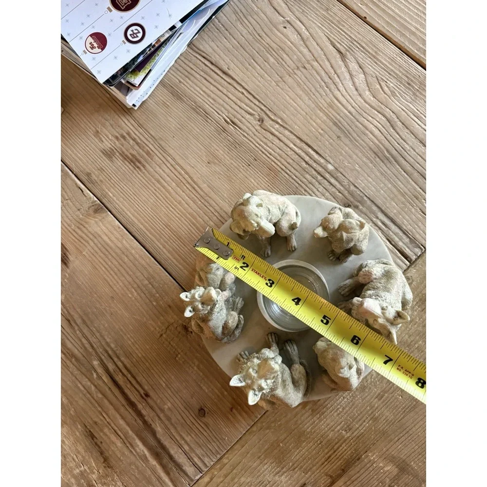 Sakiba Circle Of Dogs Tea light Candle Holder SO Cool Unique DOG LOVERS Candle